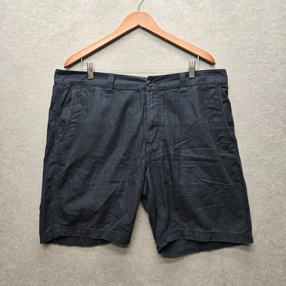 John Varvatos Men Shorts 36 Navy Chino Button 7